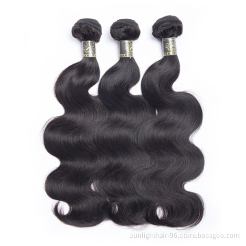 Sunlight Brazilian Body Wave Hair Bundles 9A Virgin Hair Extensions wholesale Remy Hair Weave